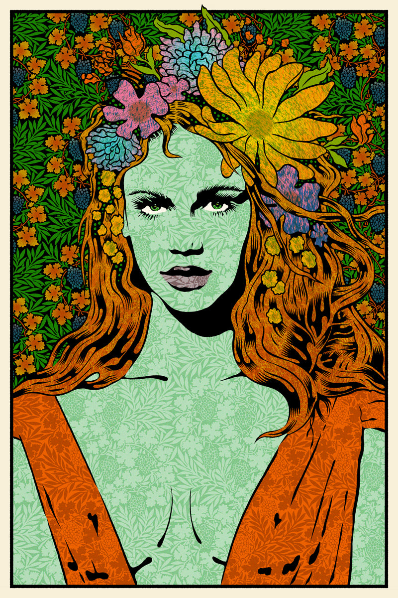 by Chuck Sperry titled Chuck Sperry - "Mystai (Green)" Print