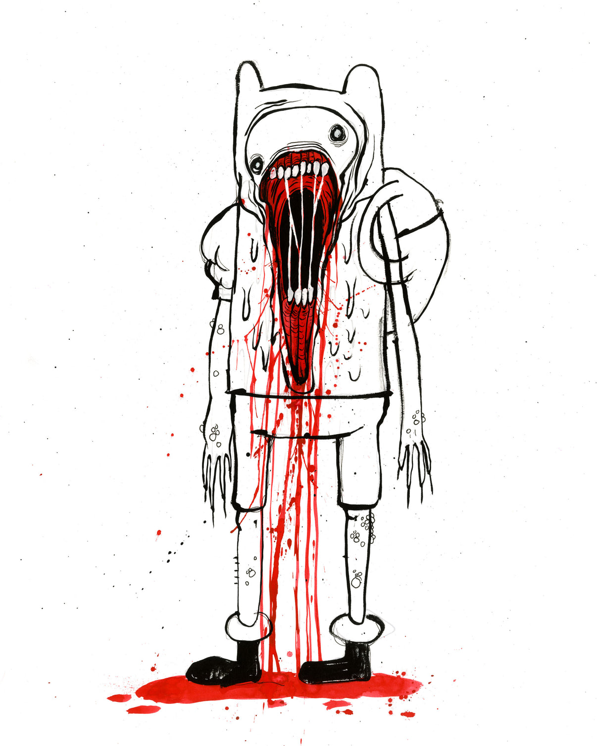 by Alex Pardee titled Alex Pardee - "No-Longer Finn"