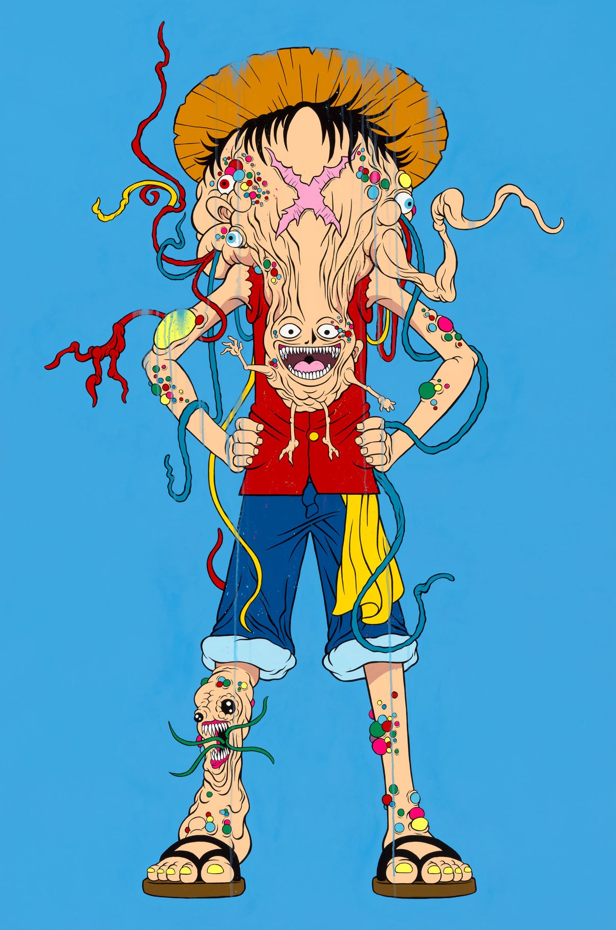 by Alex Pardee titled Alex Pardee - "No-Longer Luffy"