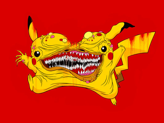  by Alex Pardee titled Alex Pardee - "No-Longer Pikachu" Print