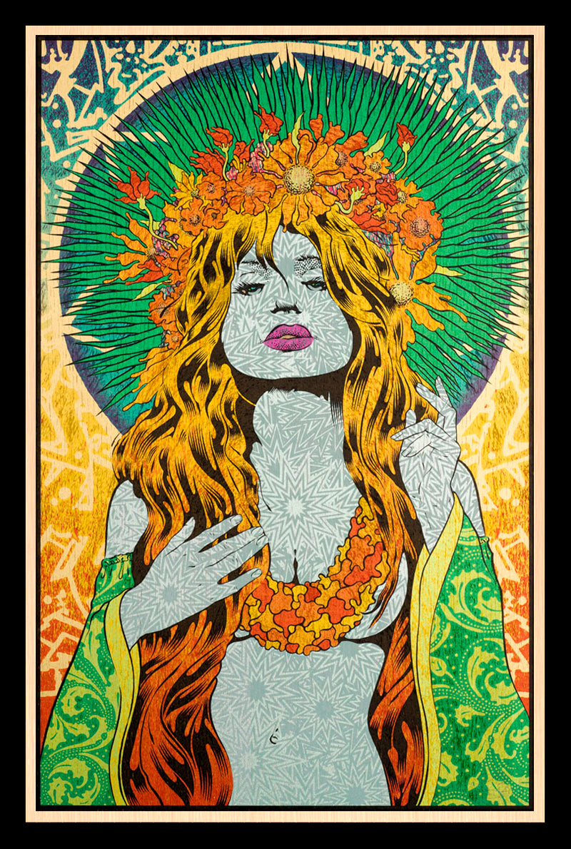 by Chuck Sperry titled Chuck Sperry - "Semele" Wood Panel Print