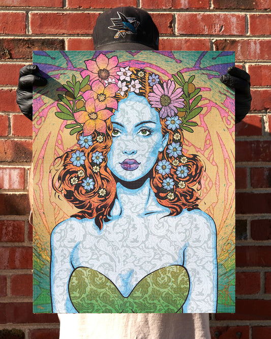  by Chuck Sperry titled Chuck Sperry - "Sappho" Blotter Print