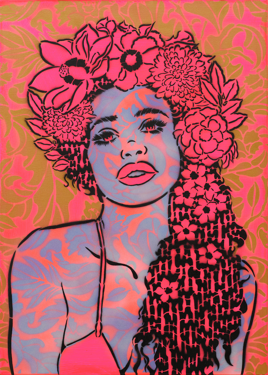 by Chuck Sperry titled Chuck Sperry - "Clio (Magenta)" Original