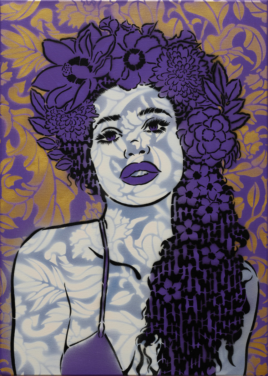 by Chuck Sperry titled Chuck Sperry - "Clio (Purple)" Original
