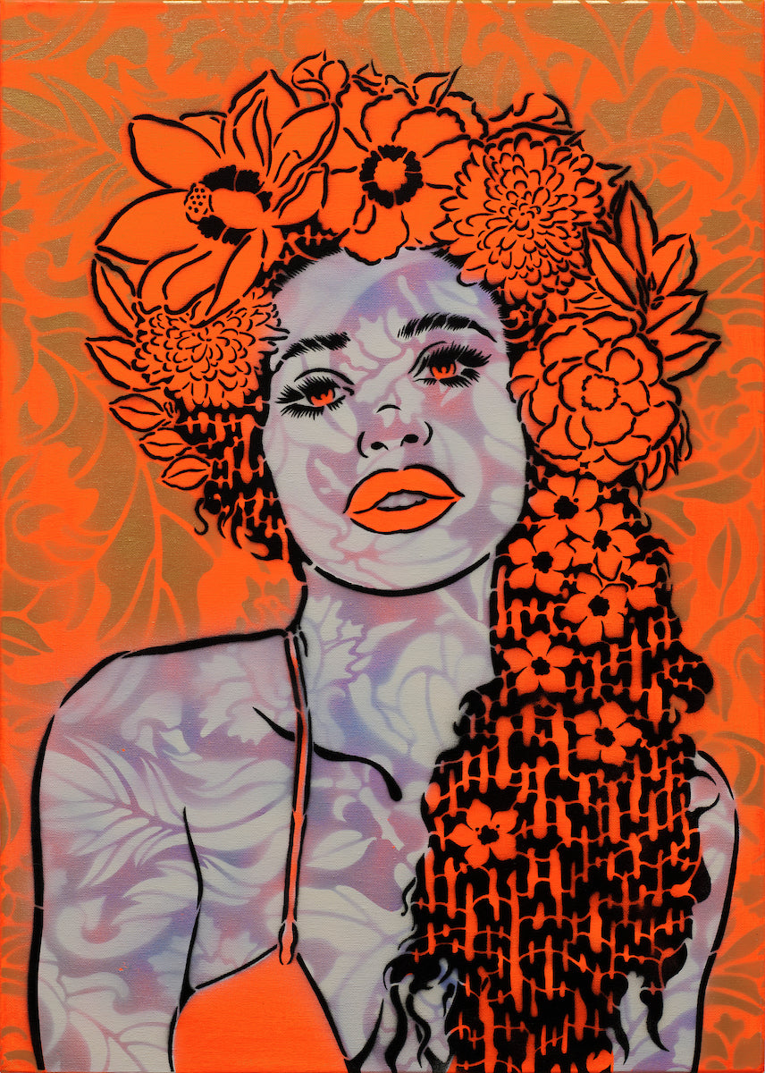 by Chuck Sperry titled Chuck Sperry - "Clio (Orange)" Original