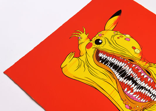  by Alex Pardee titled Alex Pardee - "No-Longer Pikachu" Print