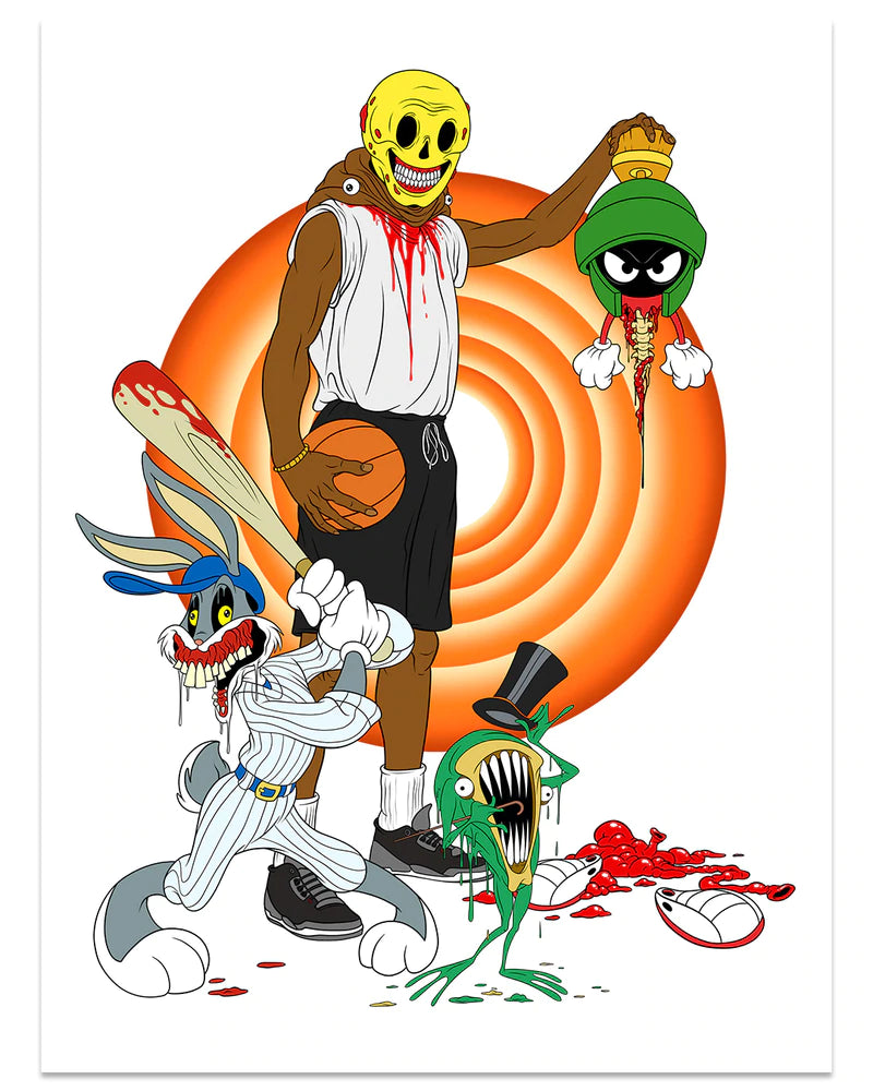 by Alex Pardee titled Alex Pardee - "Too Looney" Print