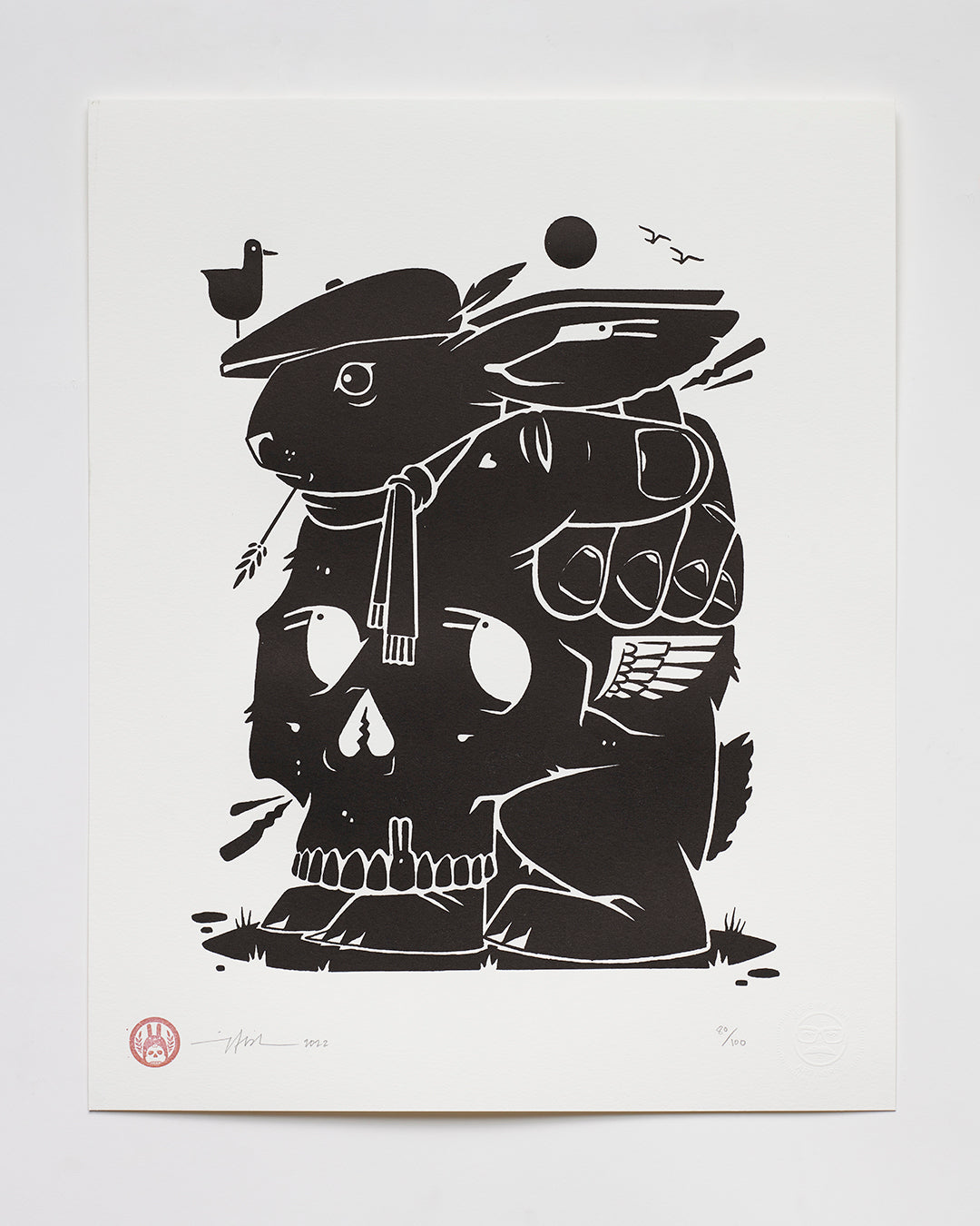 by Jeremy Fish titled Jeremy Fish - "Hold Your Head Up" Print