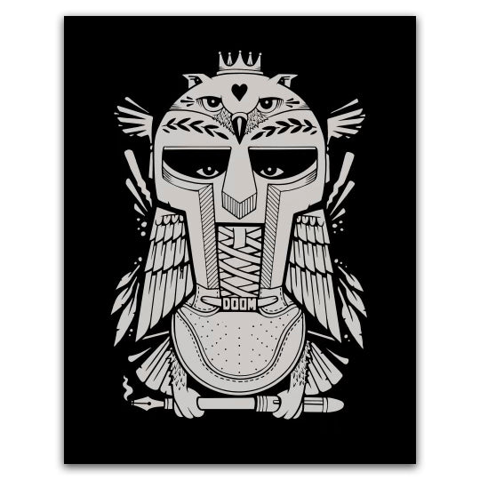 by Jeremy Fish titled Jeremy Fish - "wisDOOM" print