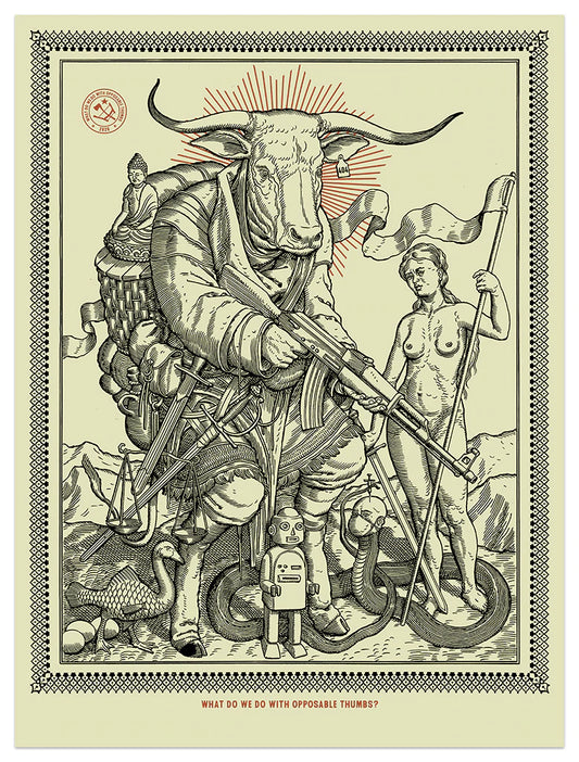  by Ravi Zupa titled Ravi Zupa - "What Do We Do In 2020" Print