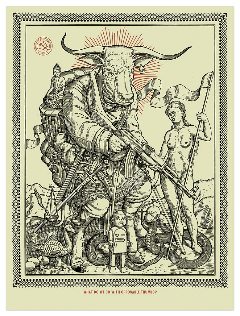 by Ravi Zupa titled Ravi Zupa - "What Do We Do In 2020" Print